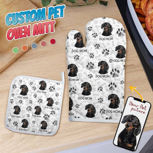 GeckoCustom Custom Photo Dog Paw For Dog Lovers Oven Mitt K228 889016