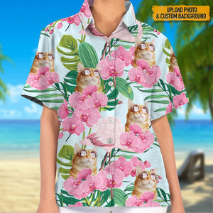 GeckoCustom Custom Photo For Cat Lover Hawaii Shirt N304 HN590