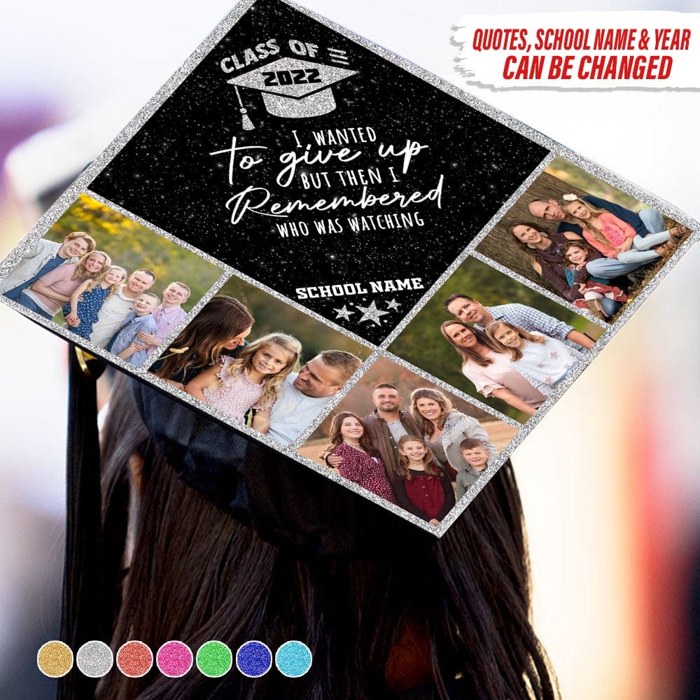 GeckoCustom Custom Photo Graduation Cap Topper, Decorated Grad Cap HN590 9.5" x 9.5"
