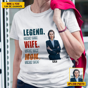 GeckoCustom Custom Photo Grandma Legend Shirt Family N304 HN590