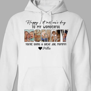 GeckoCustom Custom Photo Happy 1st Mother's Day Mummy Bright Shirt N304 889034 Pullover Hoodie / Sport Grey Colour / S