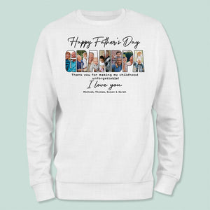 GeckoCustom Custom Photo Happy Father's Day Grandpa Bright Shirt N304 889042