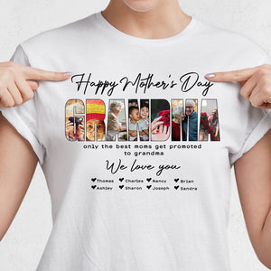 GeckoCustom Custom Photo Happy Mother's Day Grandma Gift From Grandkids Shirt N304 889059