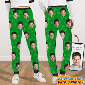 GeckoCustom Custom Photo Human Face Irish Sweatpants K228 HN590