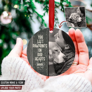 GeckoCustom Custom Photo I'll Hold You In My Heart Dog Cat Wood Ornament K228 HN590