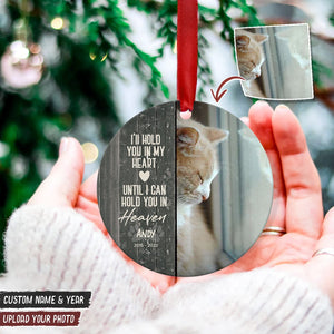 GeckoCustom Custom Photo If Love Could Have Keep You Heres Dog Cat Wood Ornament K228 HN590