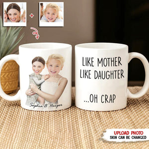 GeckoCustom Custom Photo Like Father Like Child Family Mug N369 HN590