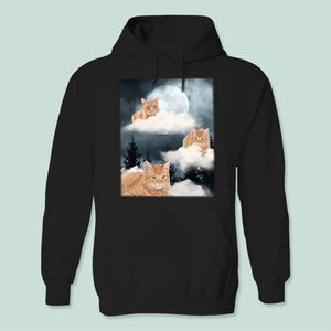 GeckoCustom Custom Photo Memorial Dog Cat Shirt K228 HN590 Pullover Hoodie / Black Colour / S