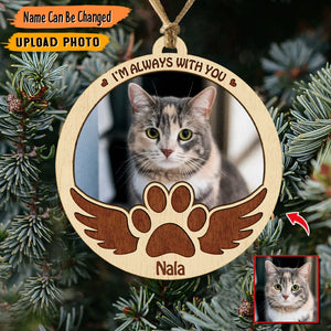 GeckoCustom Custom Photo Memory Dog Cat Wood Ornament N304 HN590