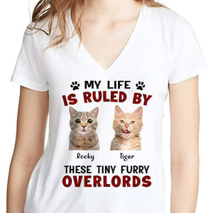 GeckoCustom Custom Photo My Life Is Ruined By A Tiny Furry Overlord Shirt N304 889143