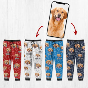 GeckoCustom Custom Photo Name Paw Dog Cat Sweatpants K228 HN590