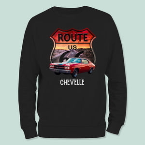 GeckoCustom Custom Photo Route 66 Vintage Car Shirt N304 HN590