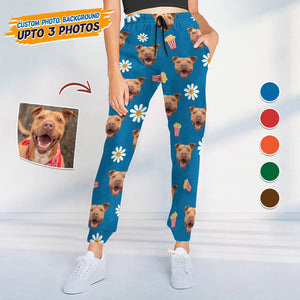 GeckoCustom Custom Photo With Accessories Pattern Dog Cat Sweatpants T368 HN590