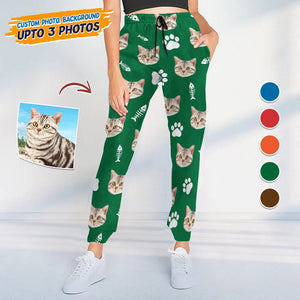 GeckoCustom Custom Photo With Accessories Pattern Dog Cat Sweatpants T368 HN590