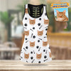 GeckoCustom Custom Photo With Accessory Pattern Cat Lover Legging Set T368