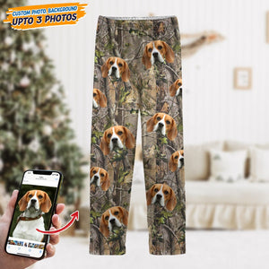 GeckoCustom Custom Photo With Camo Background Dog Pajamas N304 HN590