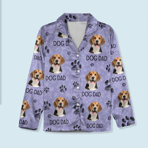 GeckoCustom Custom Photo With Dog Paw Pajamas N304 For Kid / Only Shirt / 3XS