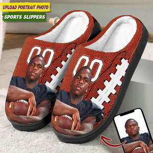 GeckoCustom Custom Portrait Photo Baseball Sports And Accessories Slipper N369 HN590