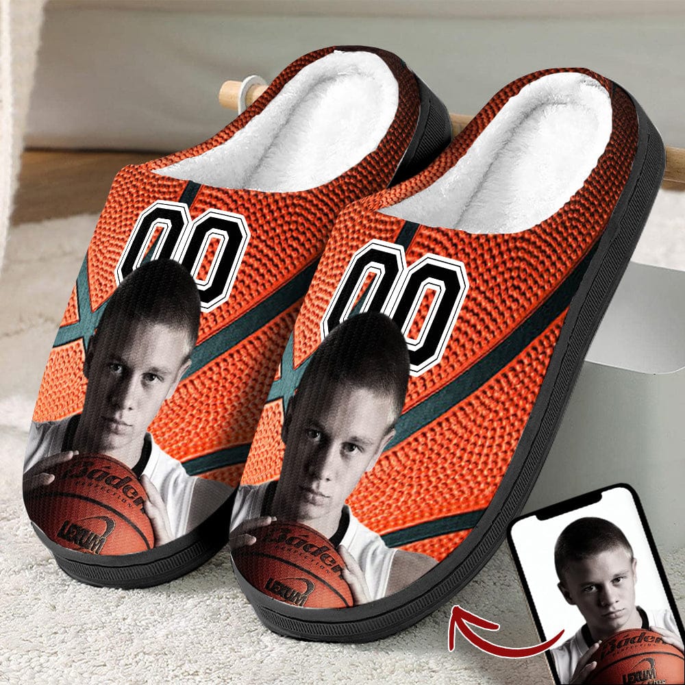 GeckoCustom Custom Portrait Photo Basketball Sports And Accessories Slipper N369 HN590