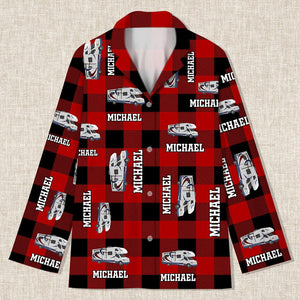 GeckoCustom Custom RV Camping Flannel Pajamas Christmas Gift K228 HN590
