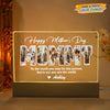 GeckoCustom Custom Shape Happy Mother's Day Acrylic Plaque LED Night Light K228 HN590 Acrylic / 7.9"x4.5"