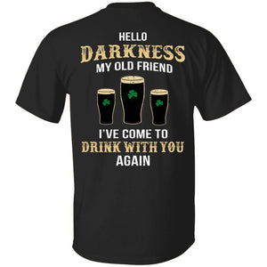 GeckoCustom irish darkness front shamrock Basic Tee / Black / S