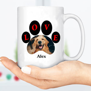 GeckoCustom Dear Dad, Thanks For All The Belly Rubs Photo Dog Mug H445