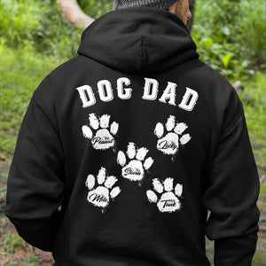 GeckoCustom Dog Dad Dog Mom Personalized Custom Dog Backside Shirt C410