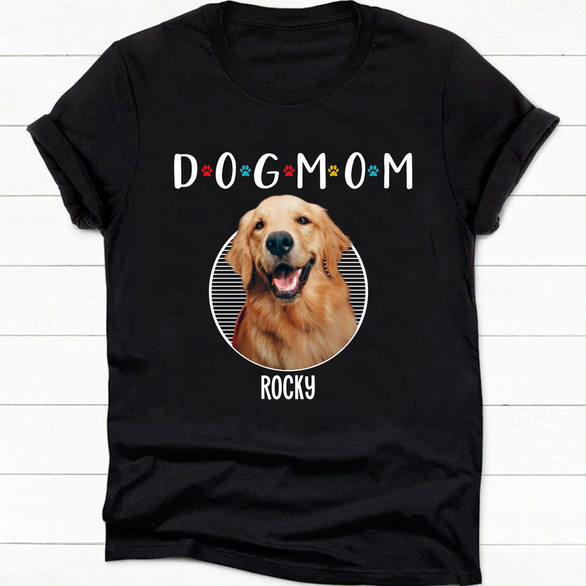 GeckoCustom Dog Dad/Mom Personalized Custom Dog Photo Shirt H487