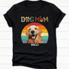 GeckoCustom Dog Mom Vitage Retro Upload Photo Personalized Custom Dog Shirt H463