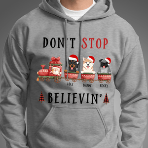 GeckoCustom Don’t Stop Believin' Dog Shirt