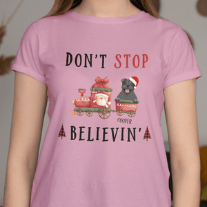 GeckoCustom Don’t Stop Believin' Dog Shirt