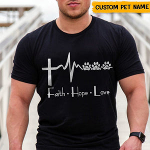 GeckoCustom Faith Hope Love Dog Shirt T286 HN590