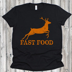 GeckoCustom Fast Food Funny Hunting T-shirt, Hunter Gift HN590 Basic Tee / Black / S