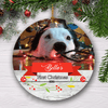 GeckoCustom First Christmas Ornament, Custom Dog Photo, Personalized Gift For Dog Lovers, Christmas Gift SG02 Pack 5 - 35% OFF / 2.75" tall - 0.125" thick