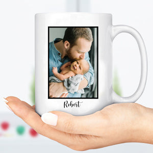 GeckoCustom First Father's Day Mug Custom Father's Day Photo Mug H352