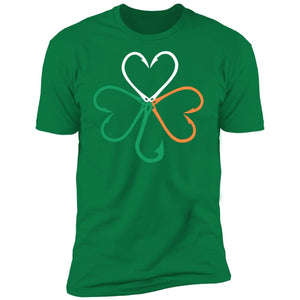 GeckoCustom Fishing Hook Irish Shamrock St Patrick Shirt Premium Tee / Kelly Green / X-Small