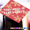 GeckoCustom Four Years Later Thousand Years Later Graduation Cap Topper, HN590 9.5"x9.5"