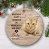 GeckoCustom Friends Live Forever In Memories, Custom Dog Photo Ornament, Personalized Gift For Dog SG02