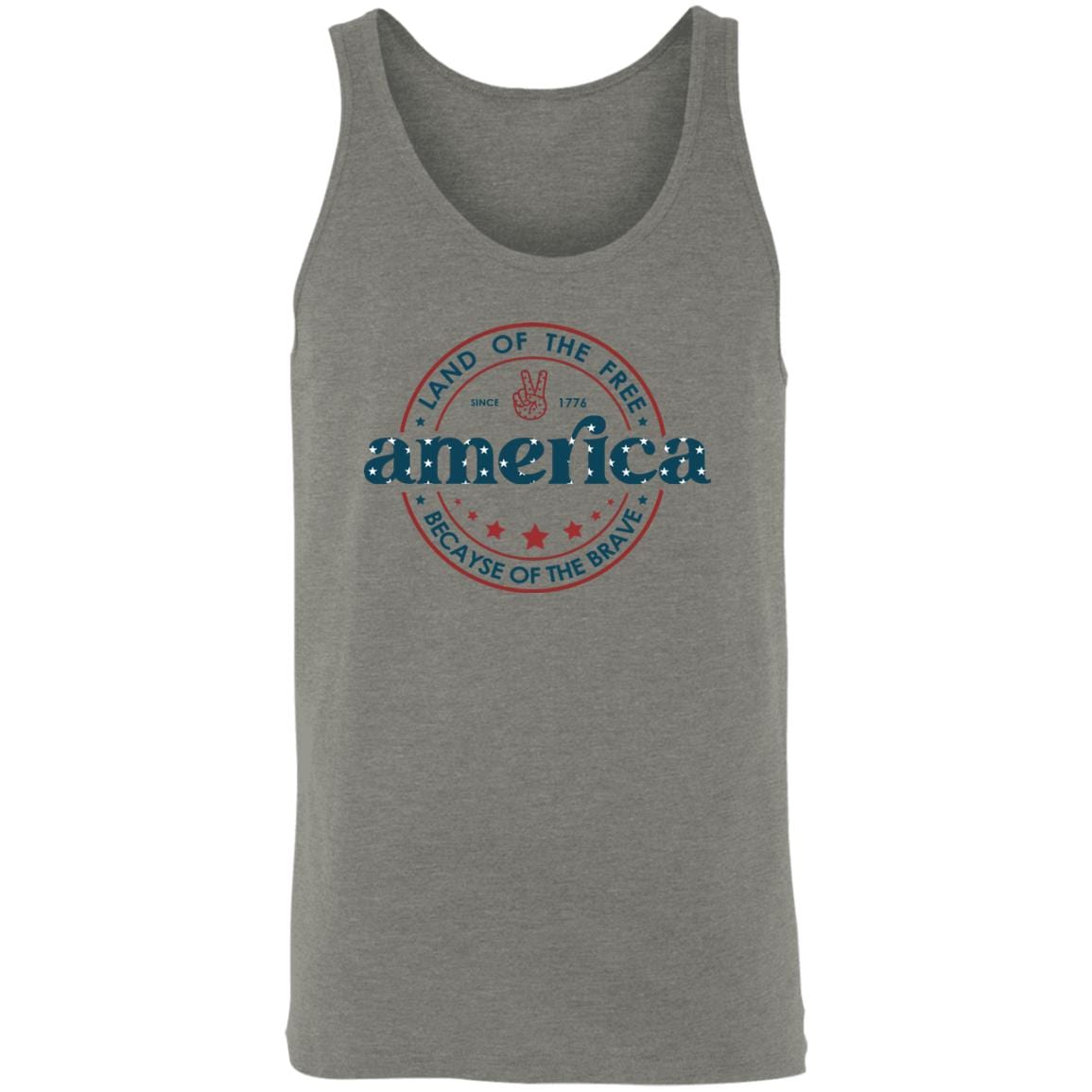 GeckoCustom G500 5.3 oz. T-Shirt Unisex Tank Top / Grey Triblend / X-Small