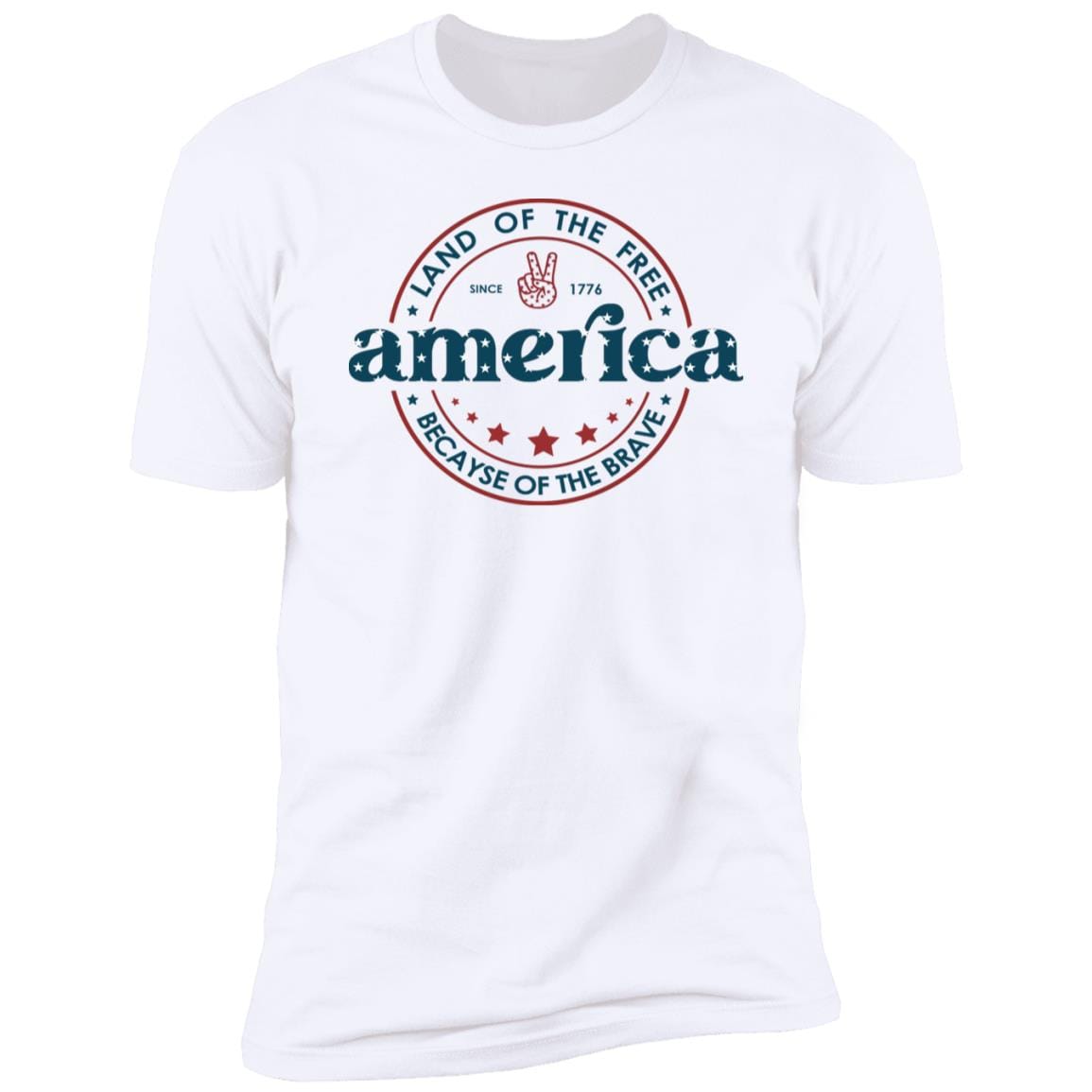 GeckoCustom G500 5.3 oz. T-Shirt Premium Tee / White / S