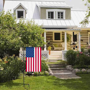 GeckoCustom Garden Iron Flag Pole, garden flag HN590