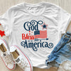 GeckoCustom God Bless America Flag American Shirt, HN590