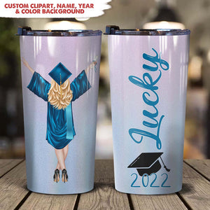 GeckoCustom Graduation Tumbler Custom Name And Year Graduation Gift HN590 20 oz