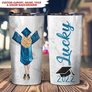 GeckoCustom Graduation Tumbler Custom Name And Year Graduation Gift HN590 20 oz