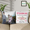 GeckoCustom Grandkids Make Life Grand Grandma Family Throw Pillow HN590