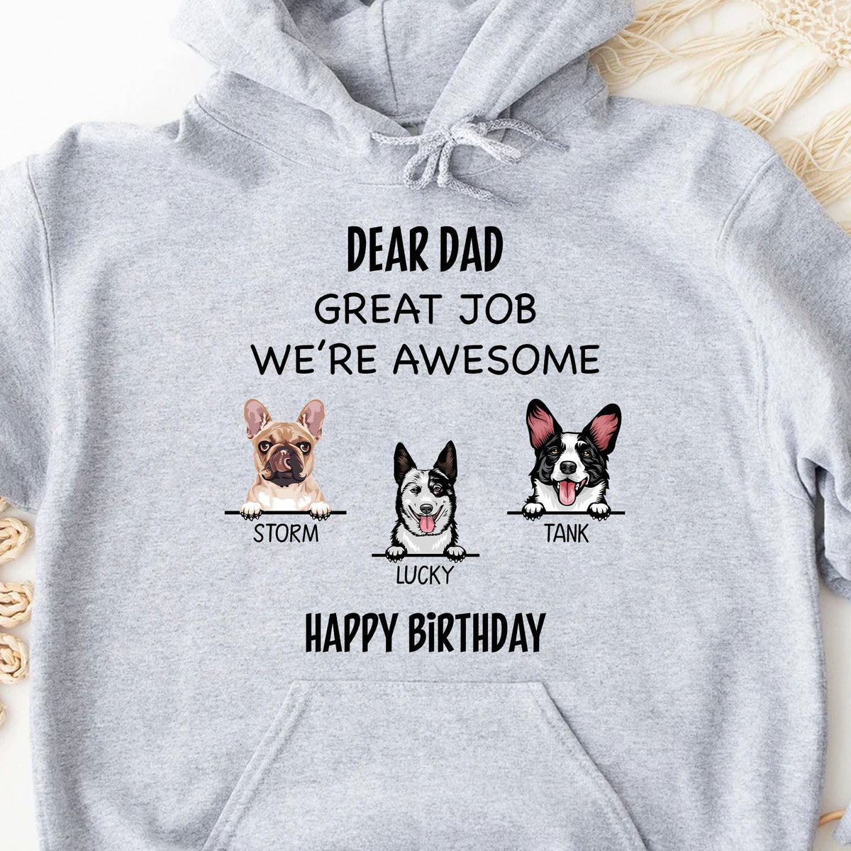 GeckoCustom Great Job Personalized Custom Dog Bright Shirt C347