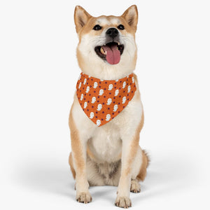 GeckoCustom Halloween Pattern Boo Pet Bandana Collar