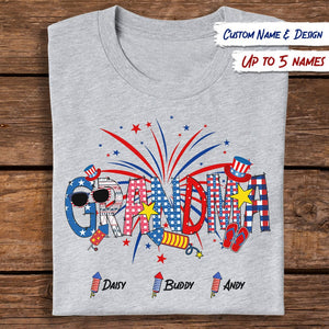 GeckoCustom Happy 4th July Firework Family Shirt, HN590