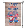 GeckoCustom Happy Birthday America Flag 4th Of July Custom Garden Flag H368 12"x18"